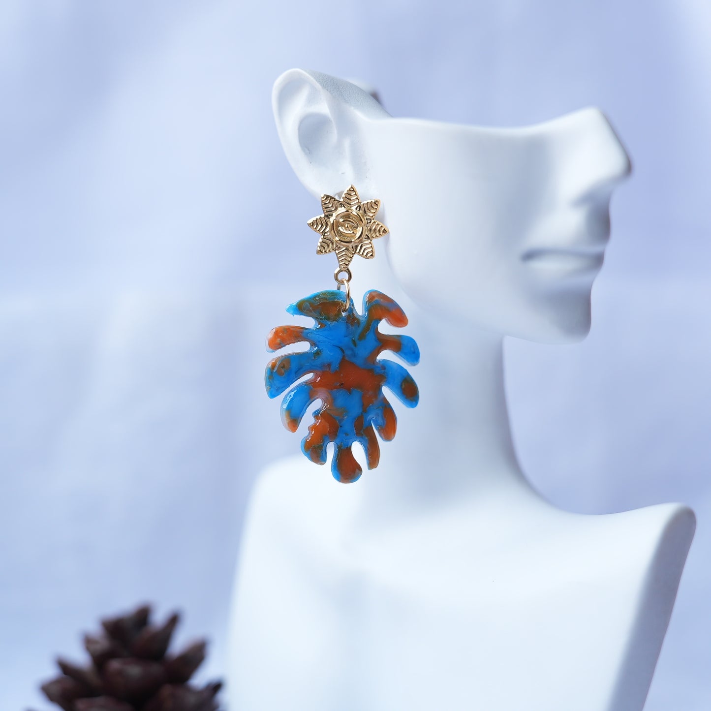 Aretes Hoja Dentada