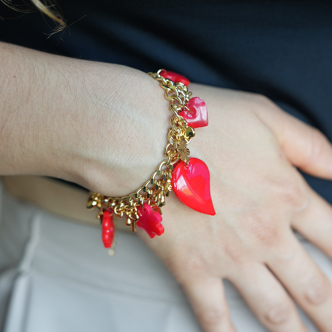 Pulsera Shine Rojo Pasión