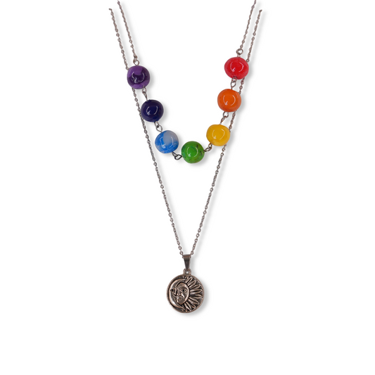 Collar doble siete chakras