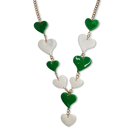 Collar Vastedad Verde Blanco