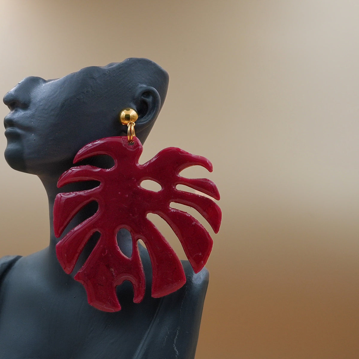 Aretes Hoja Monstera