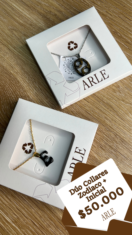 PROMO DÚO COLLARES ZODIACO + INICIAL