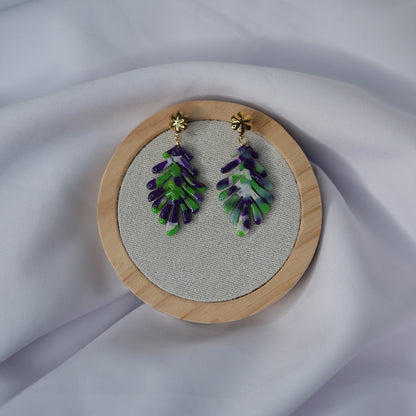 Aretes hoja espiga