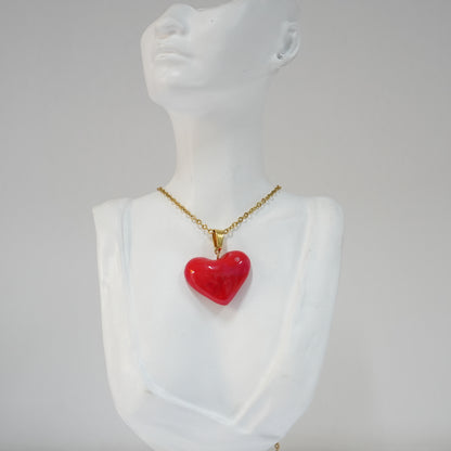 Collar Heart Rojo