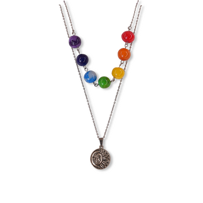 Collar doble siete chakras