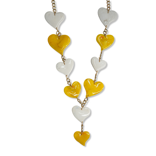 Collar Vastedad Amarillo Blanco