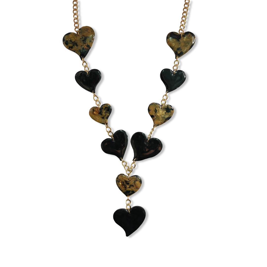 Collar Vastedad Negro Dorado