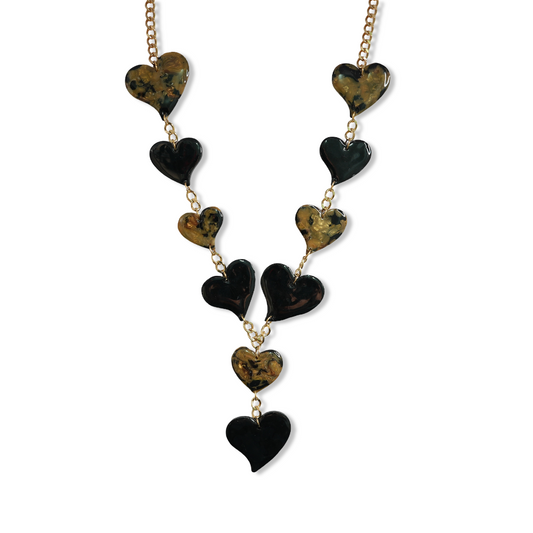 Collar Vastedad Negro Dorado