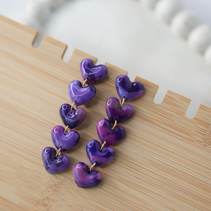 Aretes Latido Estelar Lluvia Corazón