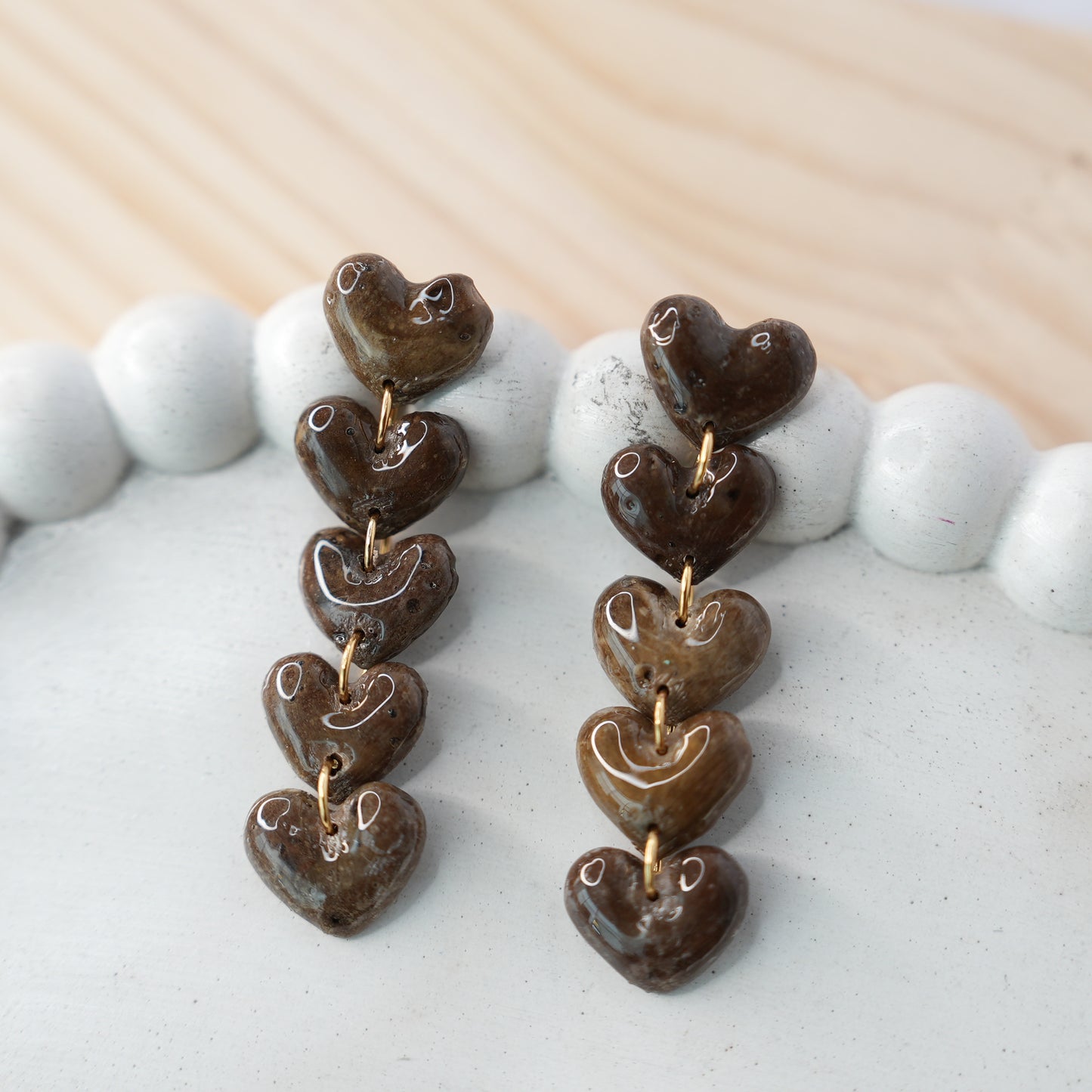 Aretes Latido Estelar Lluvia Corazón