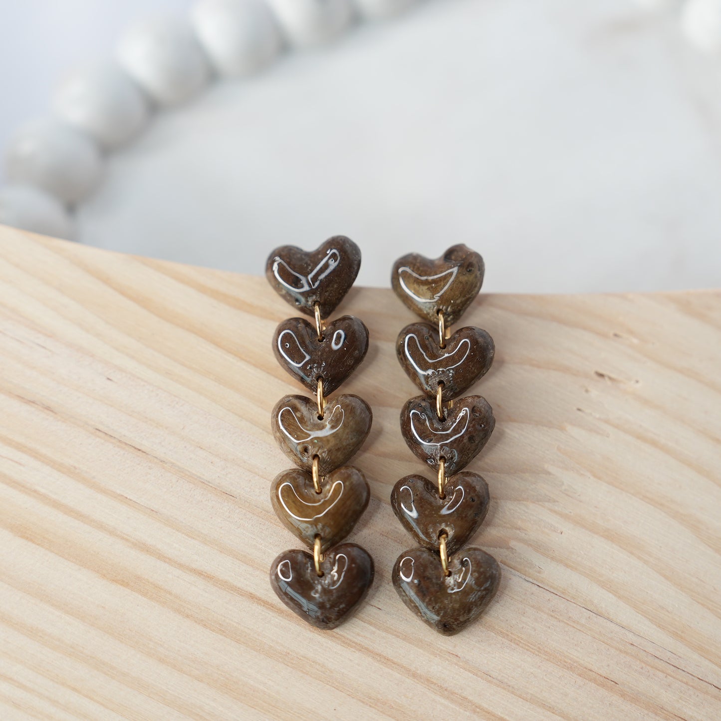 Aretes Latido Estelar Lluvia Corazón