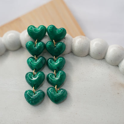 Aretes Latido Estelar Lluvia Corazón