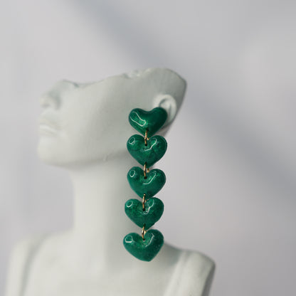 Aretes Latido Estelar Lluvia Corazón