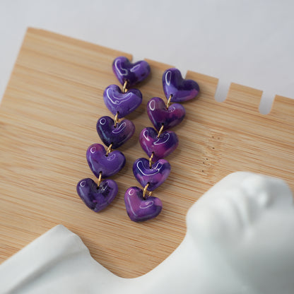 Aretes Latido Estelar Lluvia Corazón