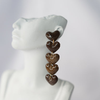 Aretes Latido Estelar Lluvia Corazón