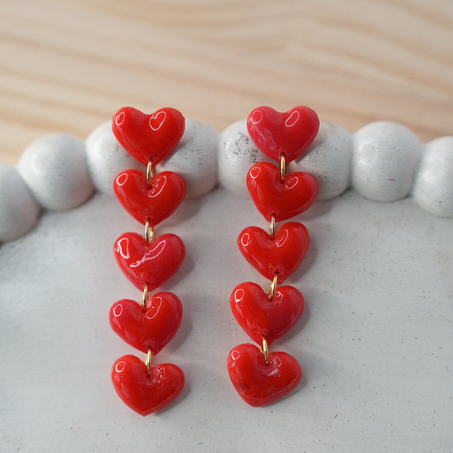 Aretes Latido Estelar Lluvia Corazón