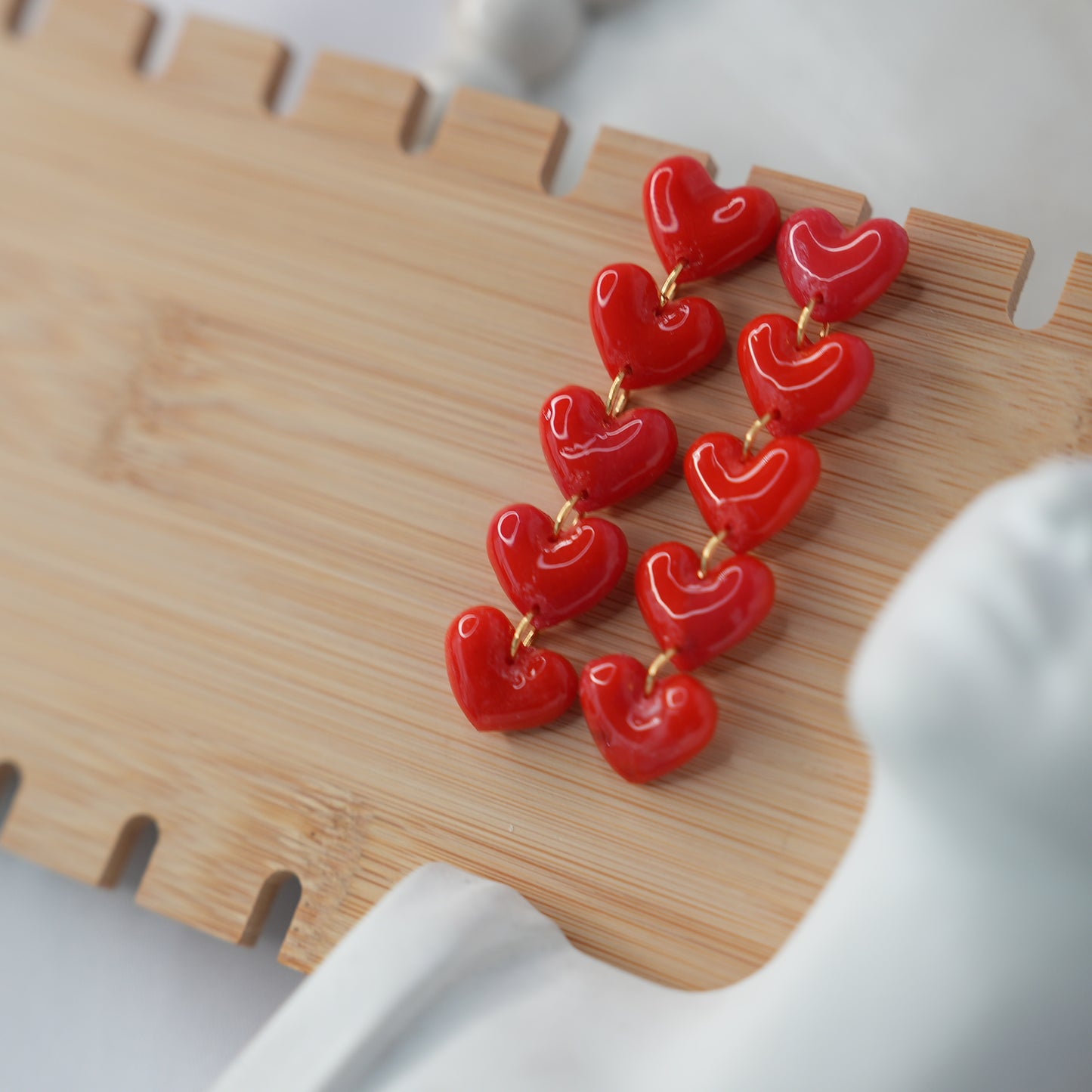 Aretes Latido Estelar Lluvia Corazón