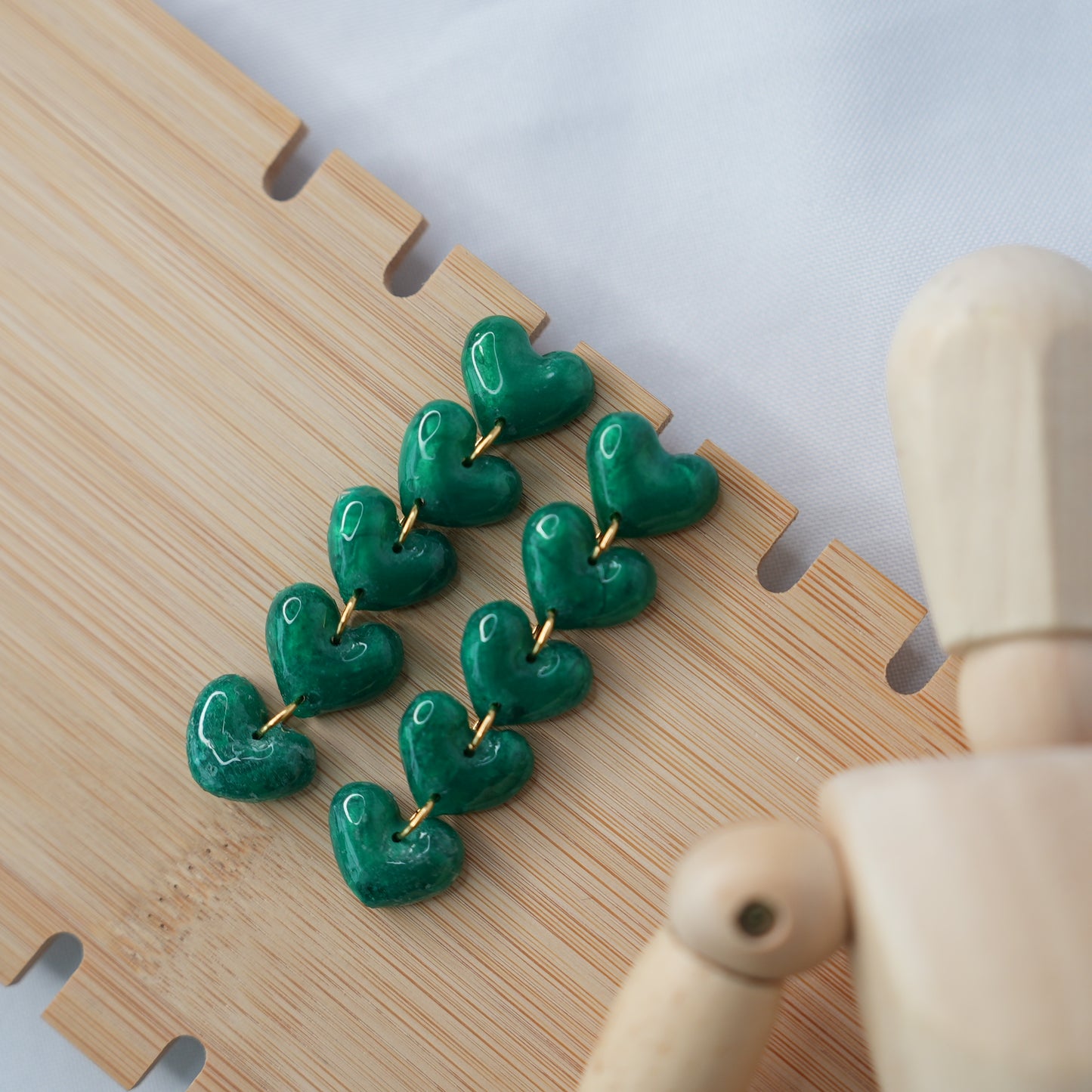 Aretes Latido Estelar Lluvia Corazón
