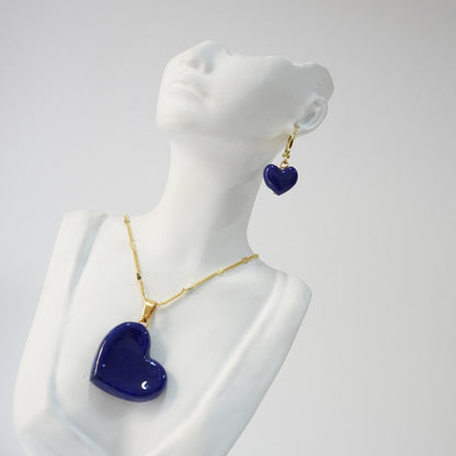 Set Corazón Azul Navy