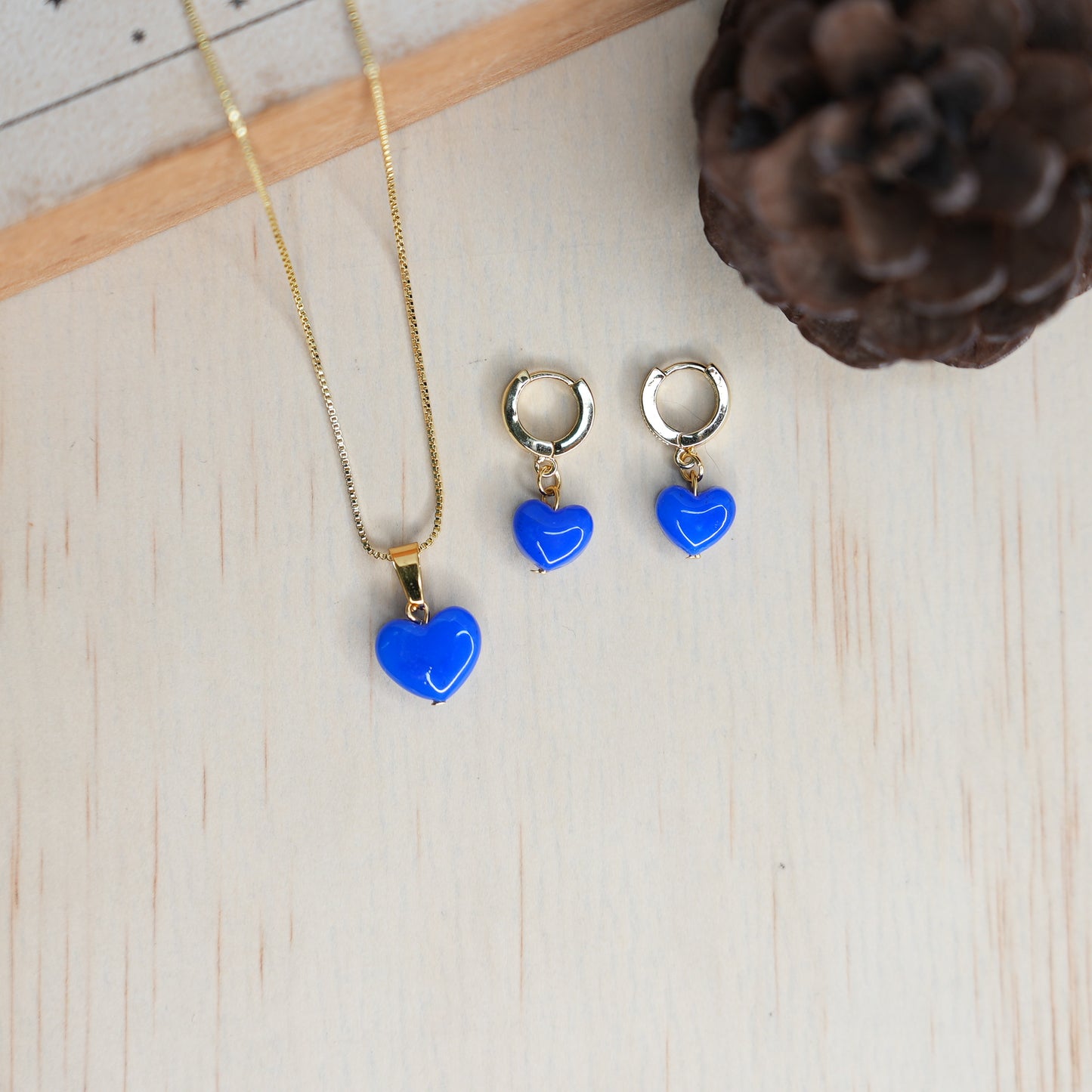 Set Corazón Azul