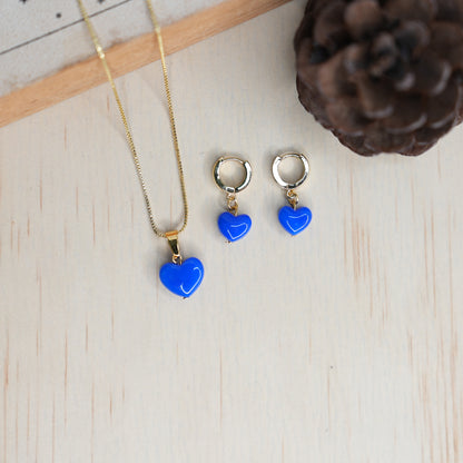 Set Corazón Azul