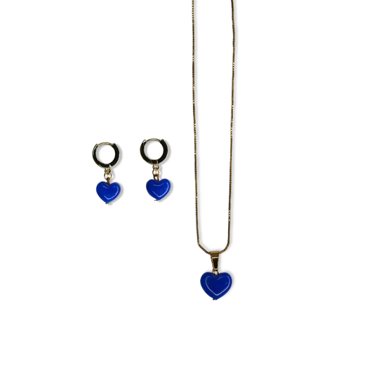 Set Corazón Azul