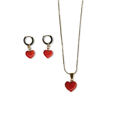 Set Corazón Anaranjado