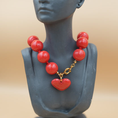 Collar Chicle rojo