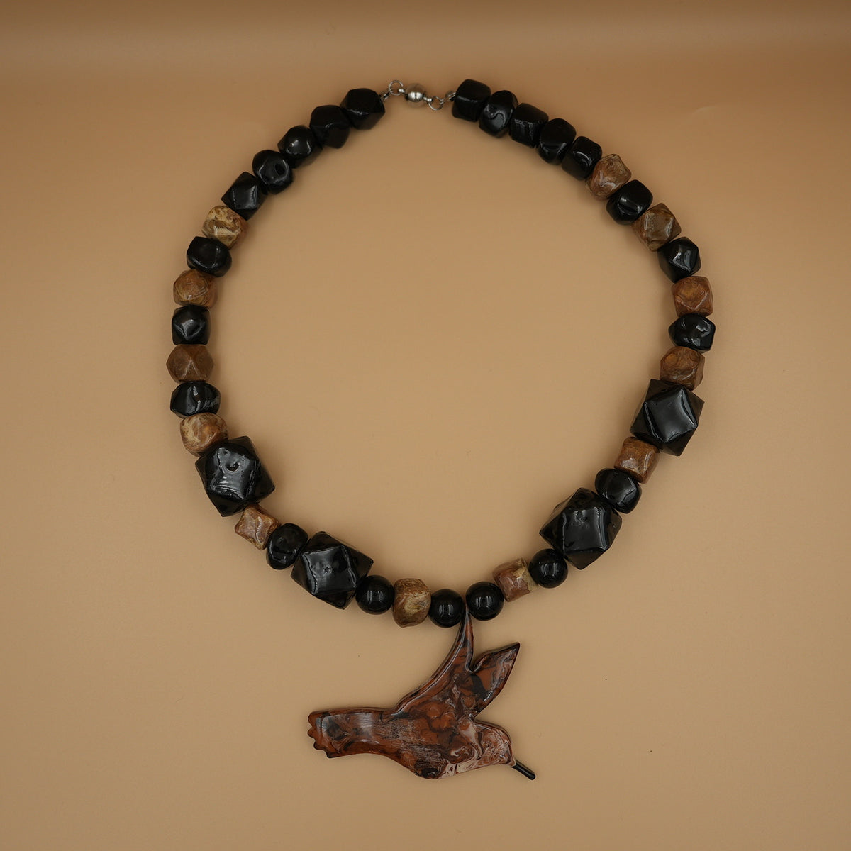 Collar Colibrí Inca Bronceado