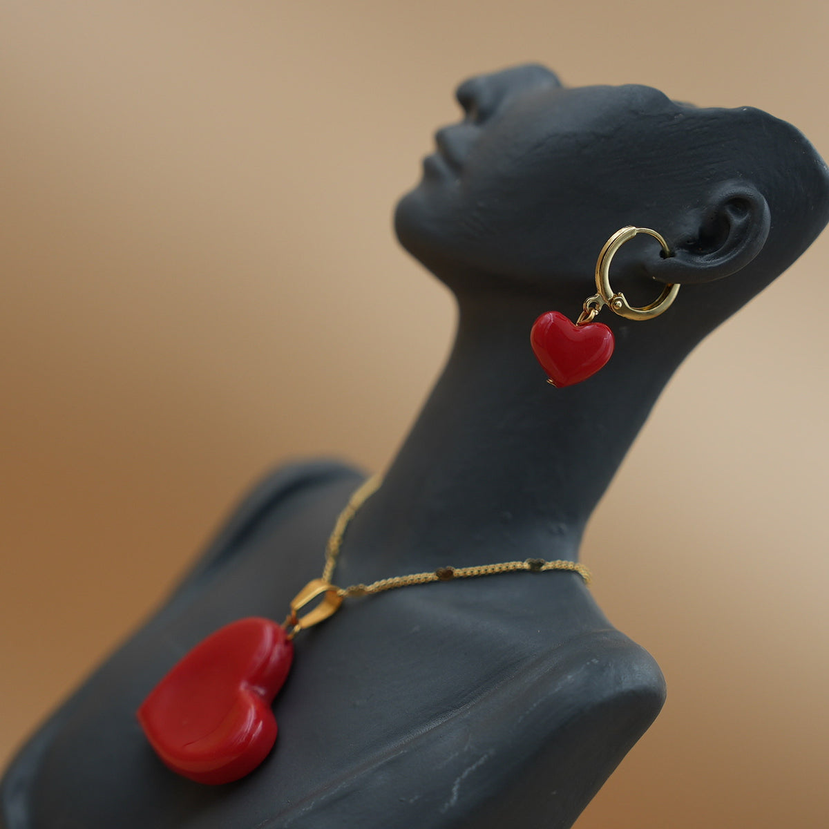 Set Corazón rojo