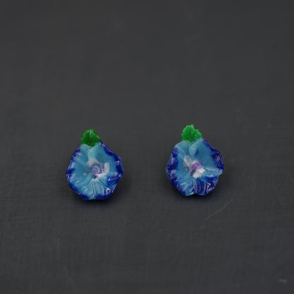 Aretes Amapola Azul