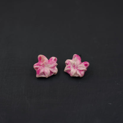 Aretes Lirio/Azucena Rosa