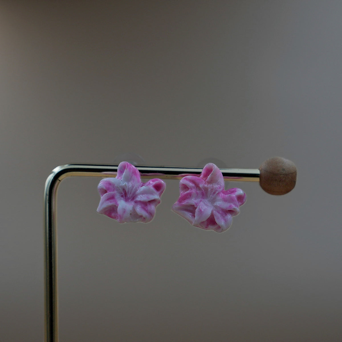 Aretes Lirio/Azucena Rosa
