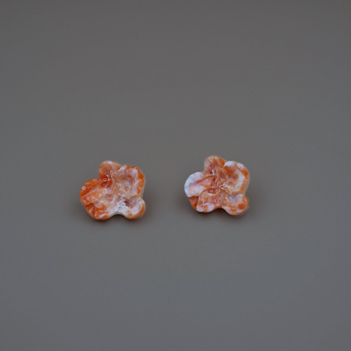 Aretes Orquídea Naranja