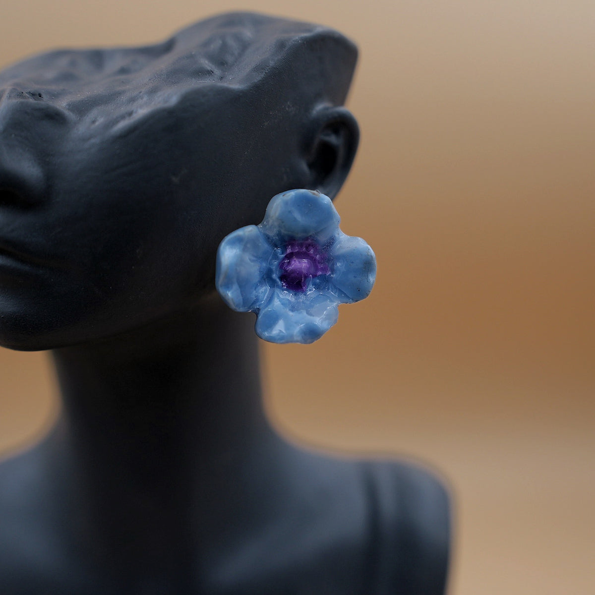 Aretes Flor Hortensia