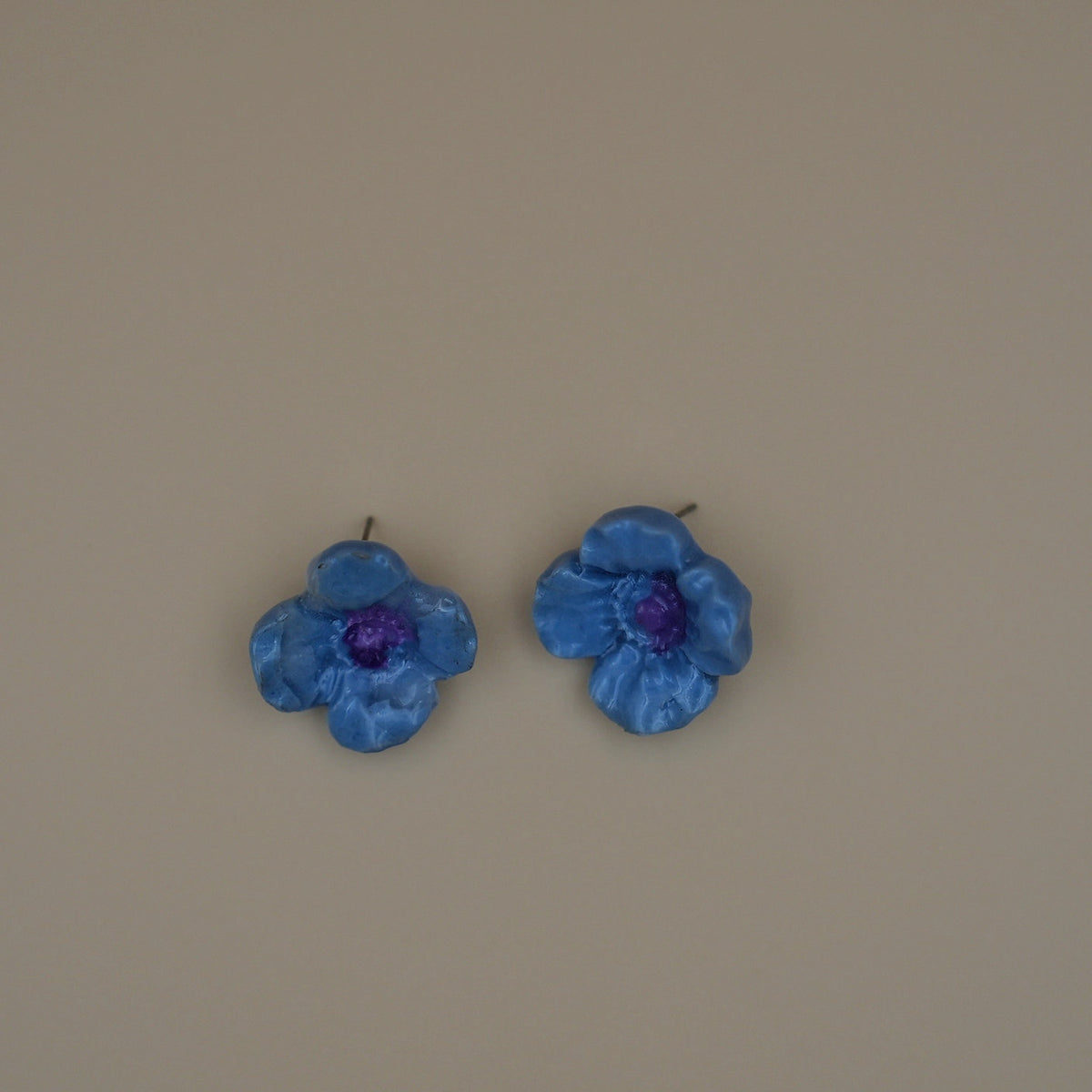 Aretes Flor Hortensia