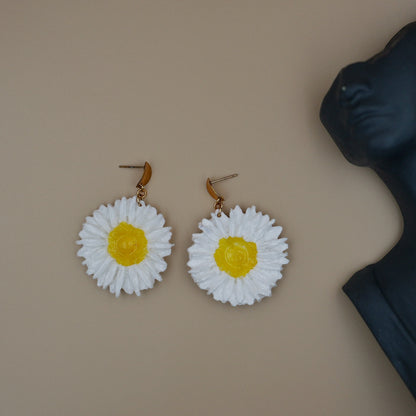Aretes Flor Margarita