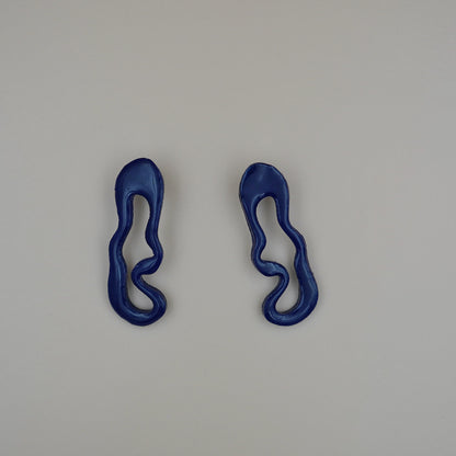 Maxi Aretes Raíz Azul