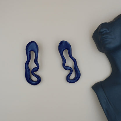Maxi Aretes Raíz Azul
