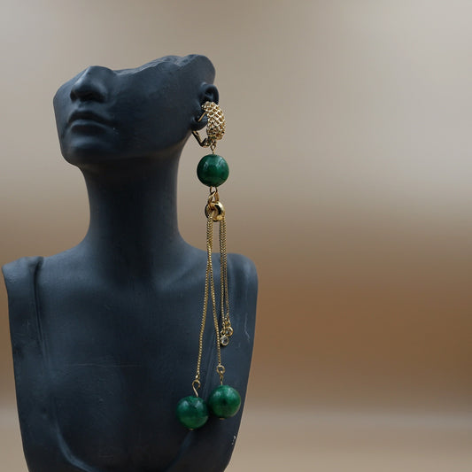 Maxi Aretes Iluminar Verde