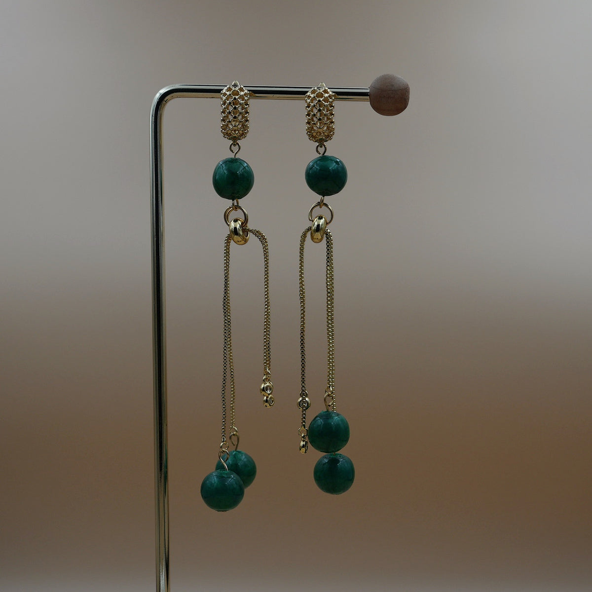 Maxi Aretes Iluminar Verde