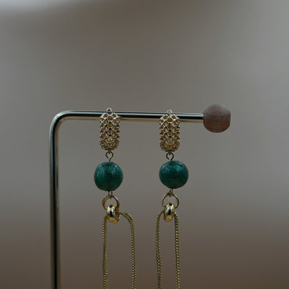 Maxi Aretes Iluminar Verde