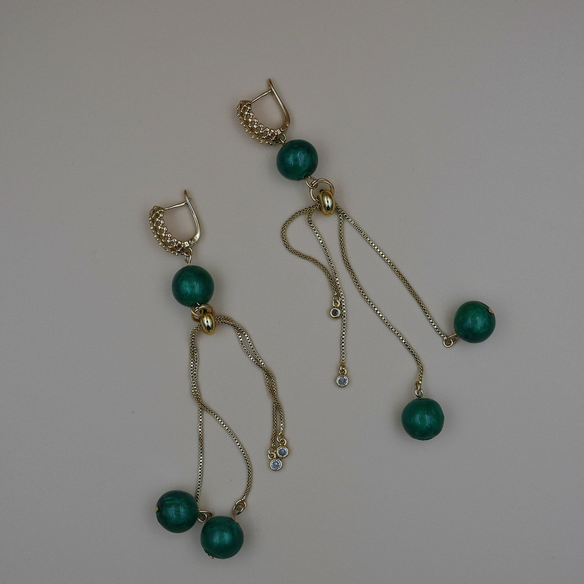 Maxi Aretes Iluminar Verde