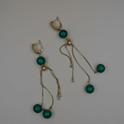 Maxi Aretes Iluminar Verde