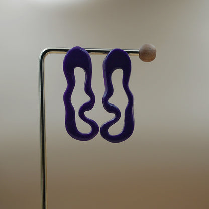Maxi Aretes Raíz Morado
