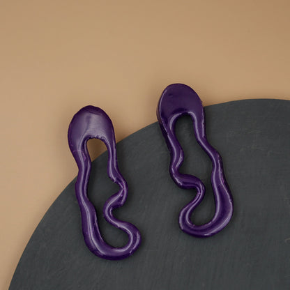 Maxi Aretes Raíz Morado