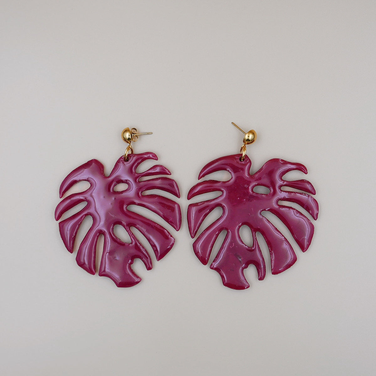Aretes Hoja Monstera