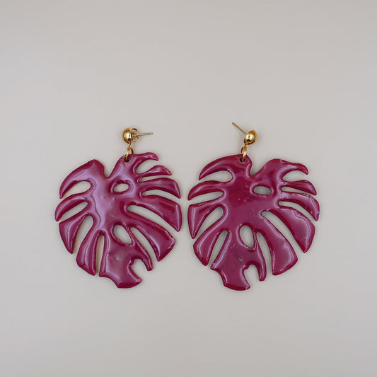 Aretes Hoja Monstera