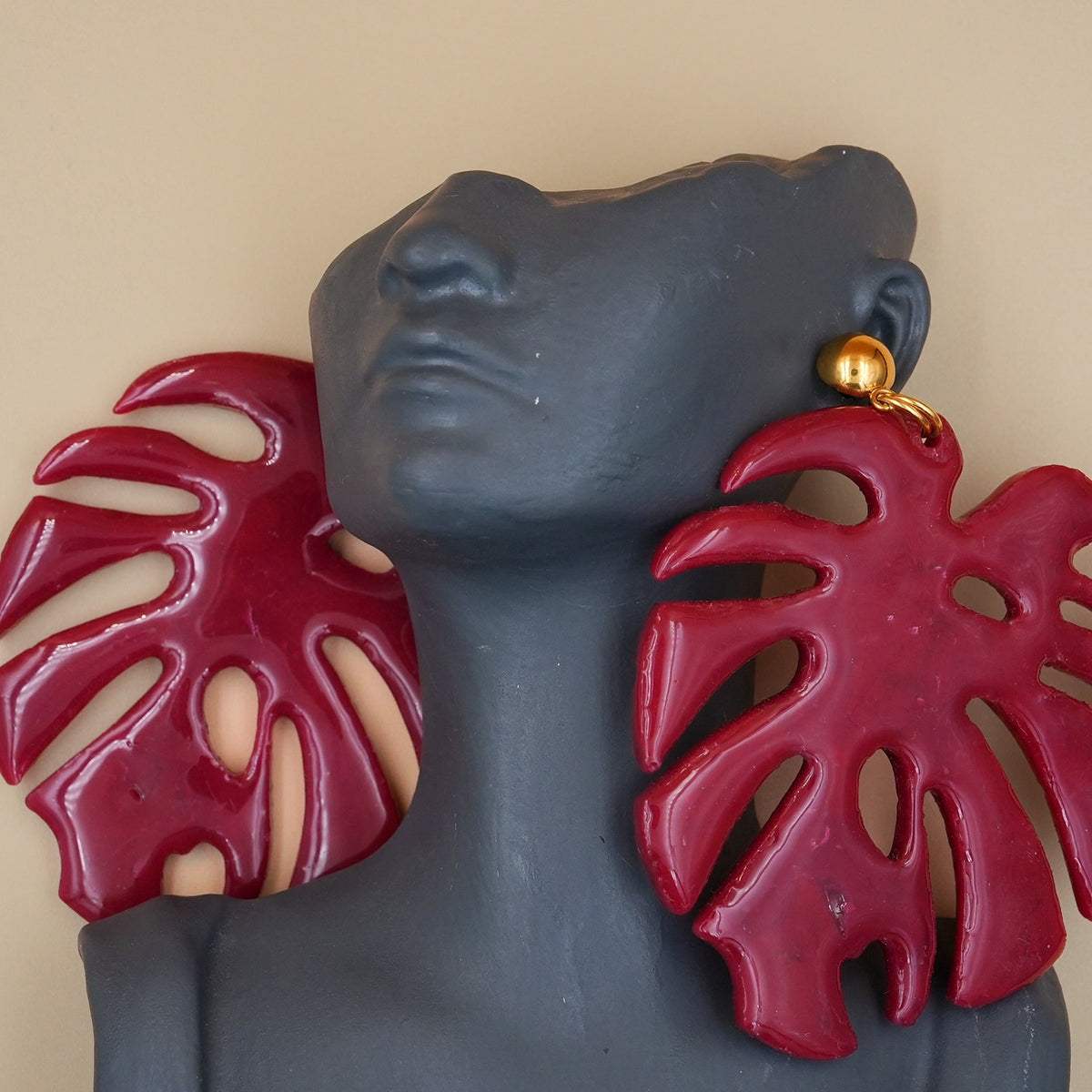 Aretes Hoja Monstera