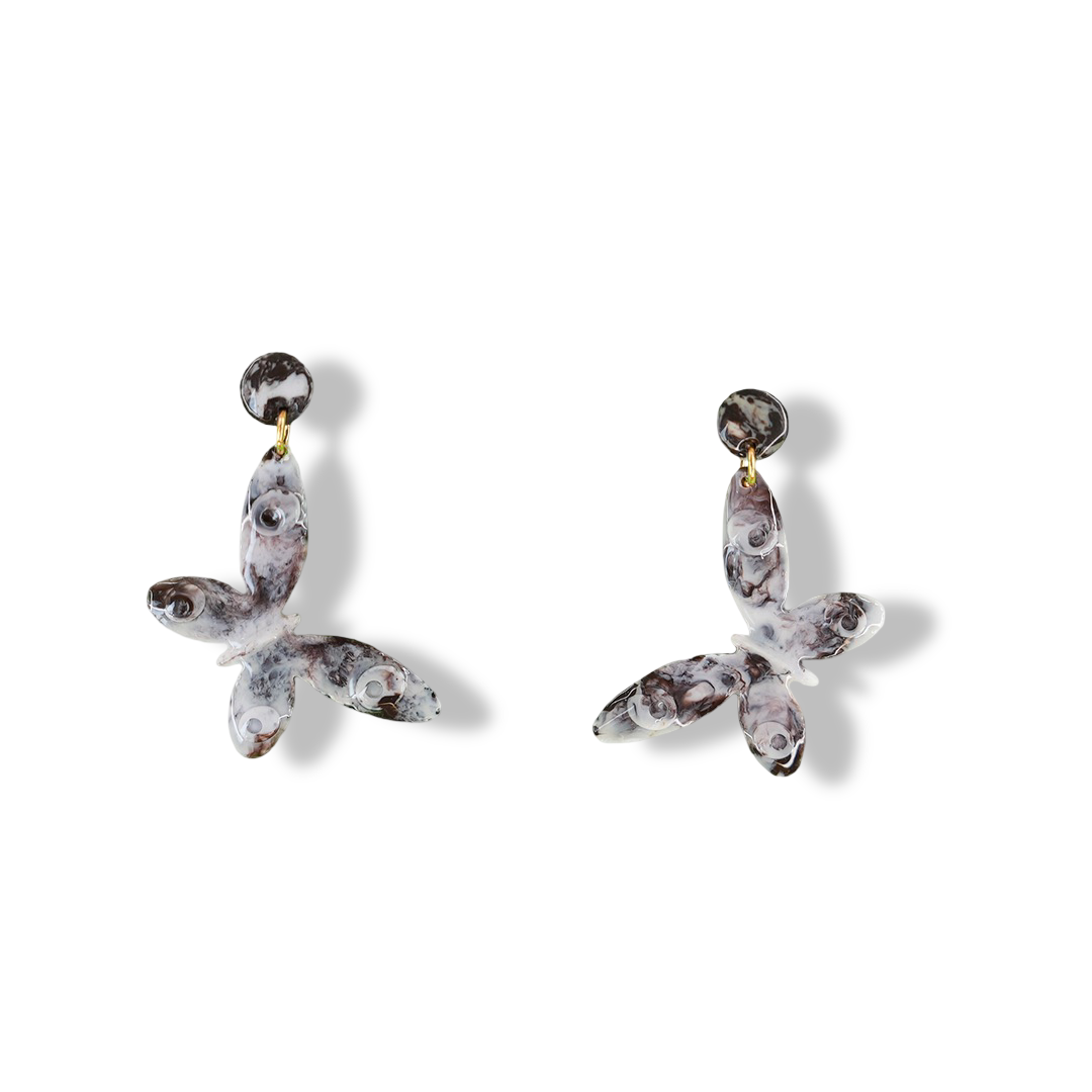 Earrings Leaf base Circular